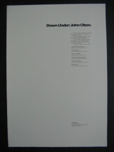 Down Under. Series of 6 prints in portfolio. Cover